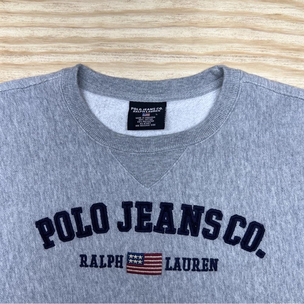 Polo by Ralph Lauren Gray Sweatshirt with Navy Logo
